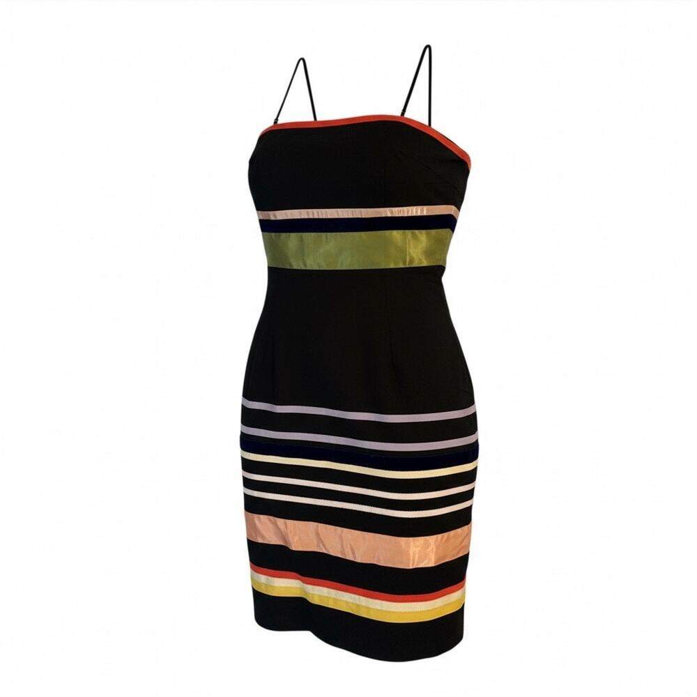 By Anthropologie Striped Poplin Midi Dress - Size Large